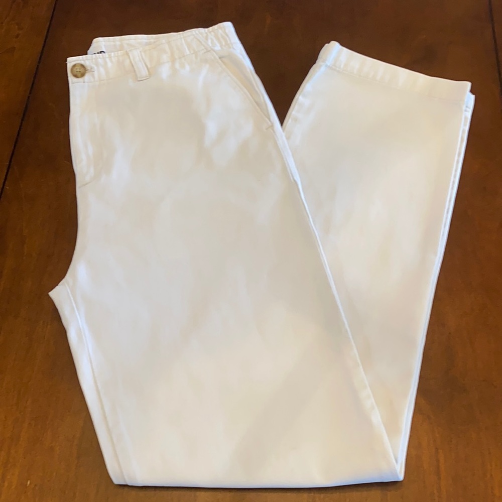 Lands’ End Boy’s Khakis, Size 18 Adjustable Waist.  Color: Stone.